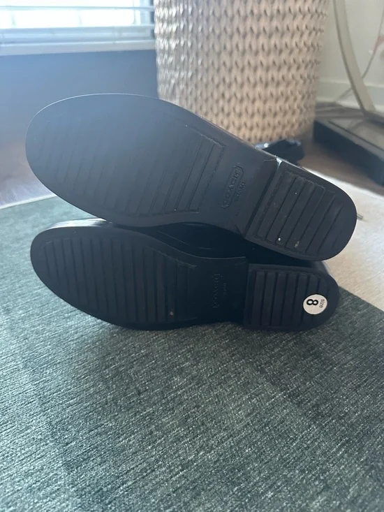 Coach Tristee Black/Grey Signature Tall Rain Boot - Picture 12 of 12